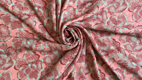 Pure Italian silk jacquard